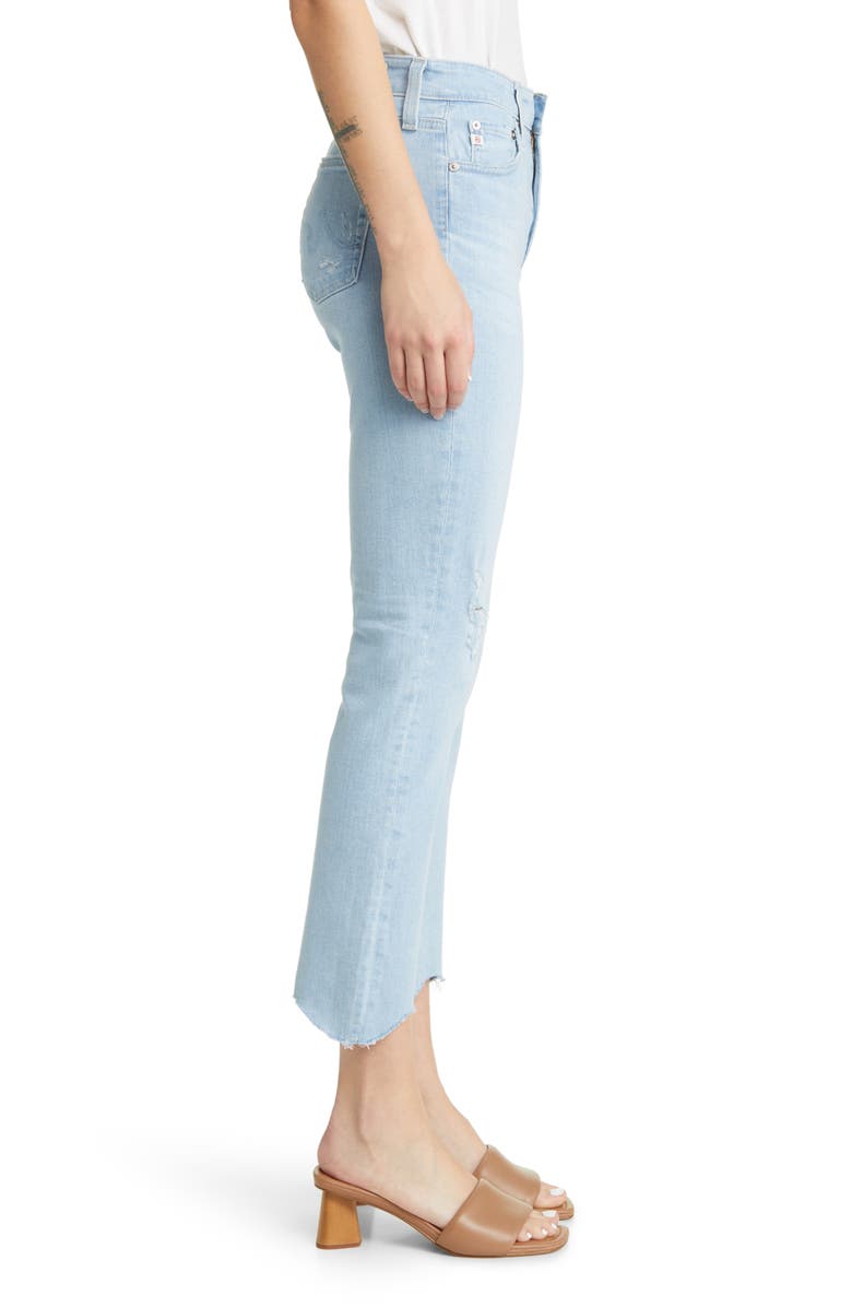 AG Mari Scallop Raw Hem Ankle Slim Jeans, Alternate, color, 