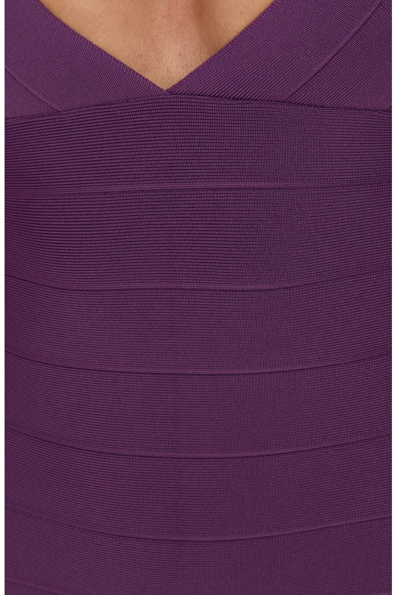 Lucinnda Plunge Bandage Minidress, Alternate, color, PURPLE