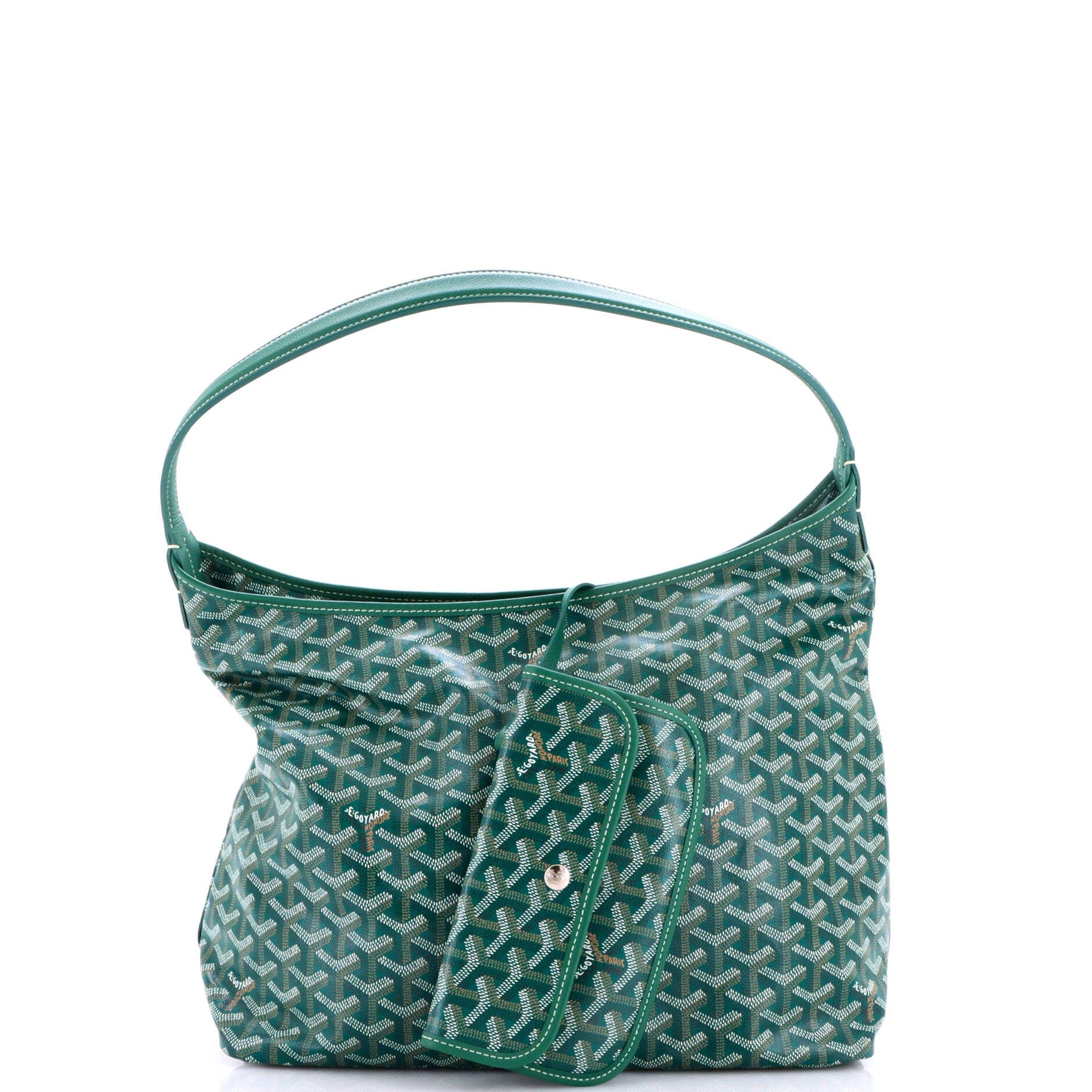 Boheme Hobo Coated Canvas, Alternate, color, Green