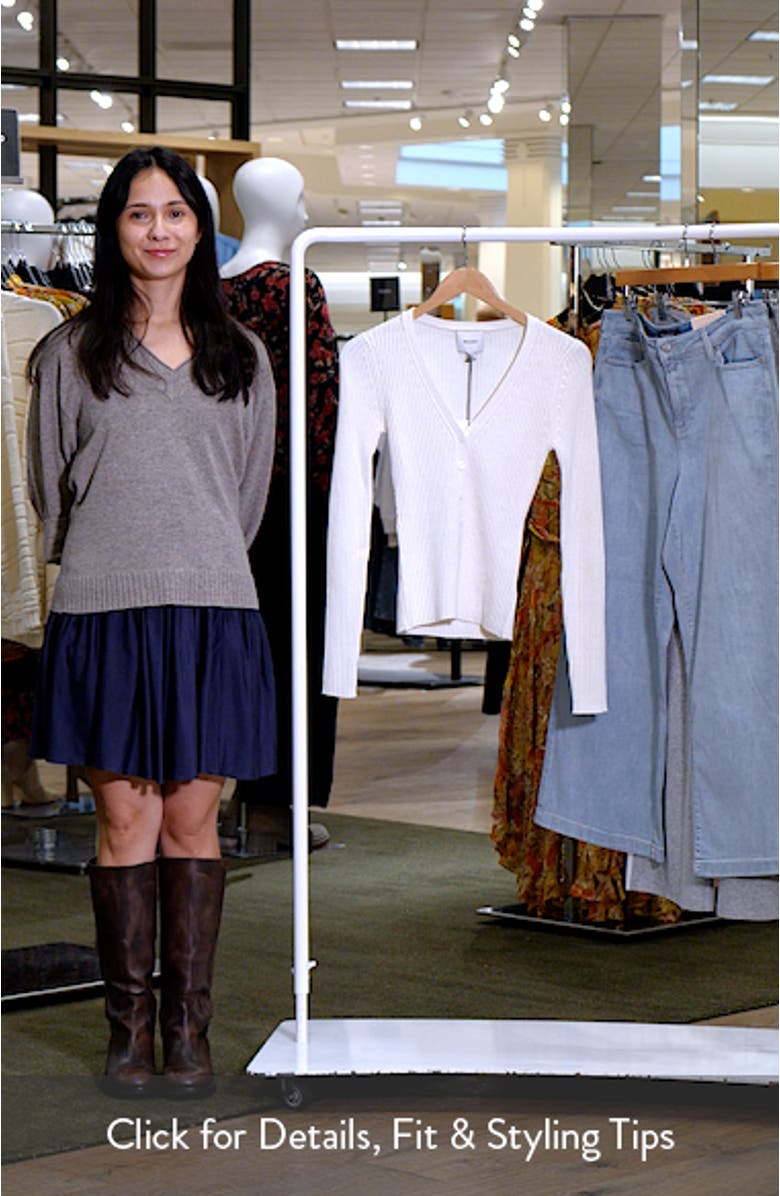 Fia Rib Cotton & Cashmere Cardigan, sales video thumbnail