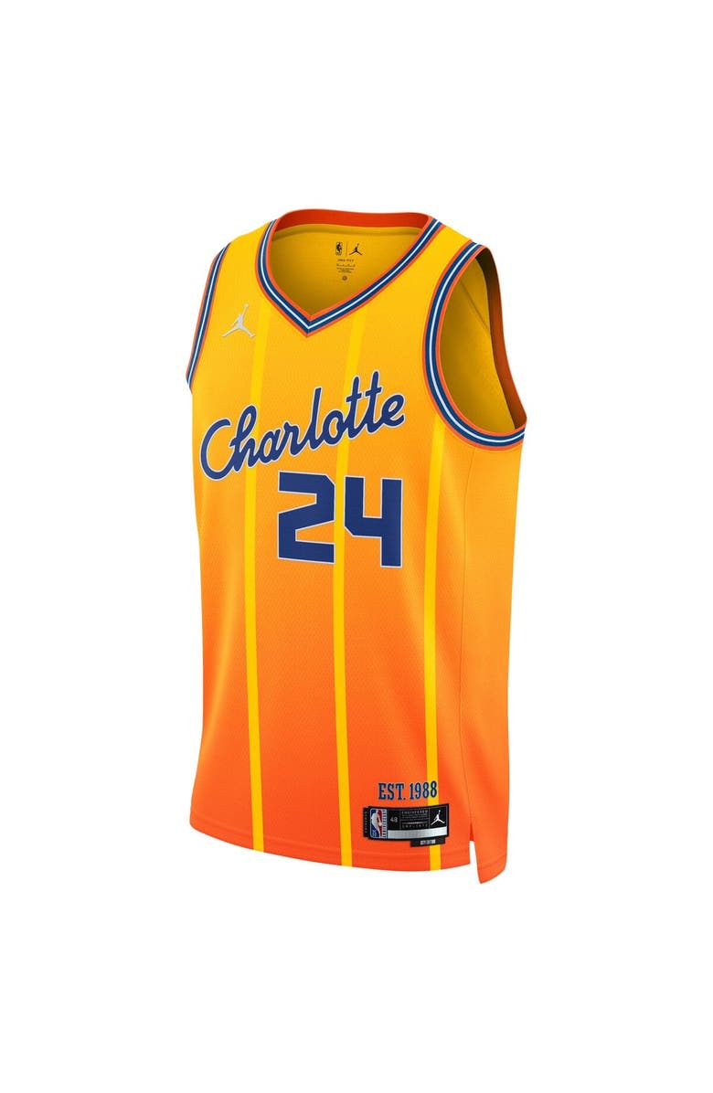 Jordan Brand Unisex Jordan Brand Brandon Miller Orange Charlotte Hornets 2025/26 Swingman Jersey - City Edition, Alternate, color, Orange