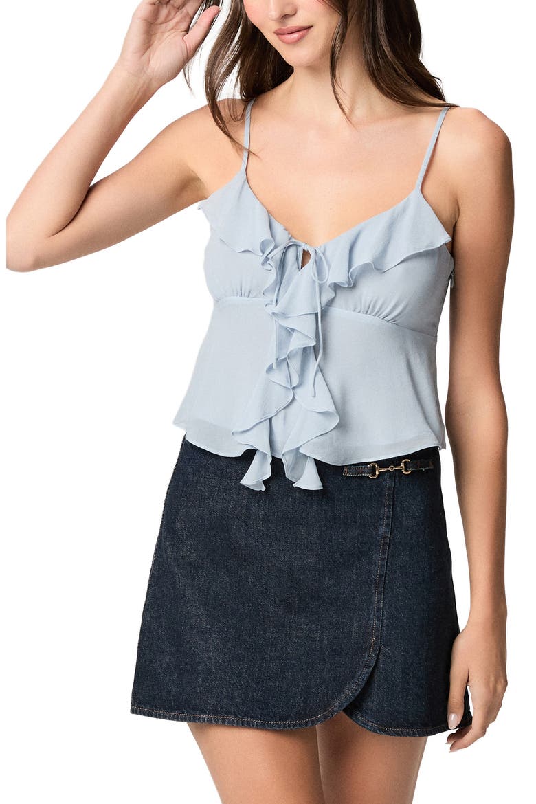 Indiah Ruffle Camisole, Alternate, color, STRDSTBLUE