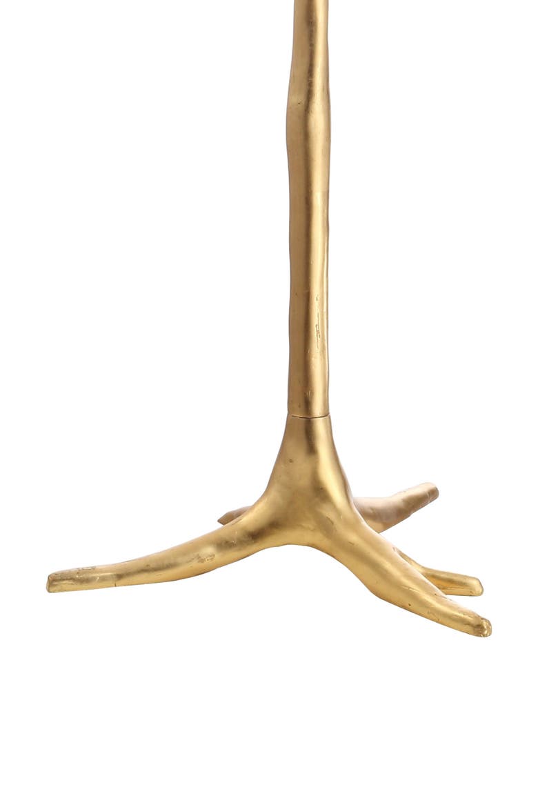 Arbor 63.5" Faux Bois Resin LED Floor Lamp, Gold Leaf, Alternate, color, Gold leaf