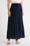Bobeau Ruffle Edge Maxi Skirt