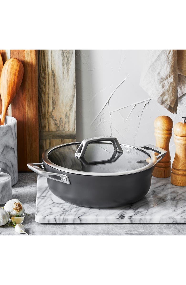 ZWILLING Motion Hard Anodized Nonstick 4-Quart Chef's Pan, Alternate, color, Matte Black