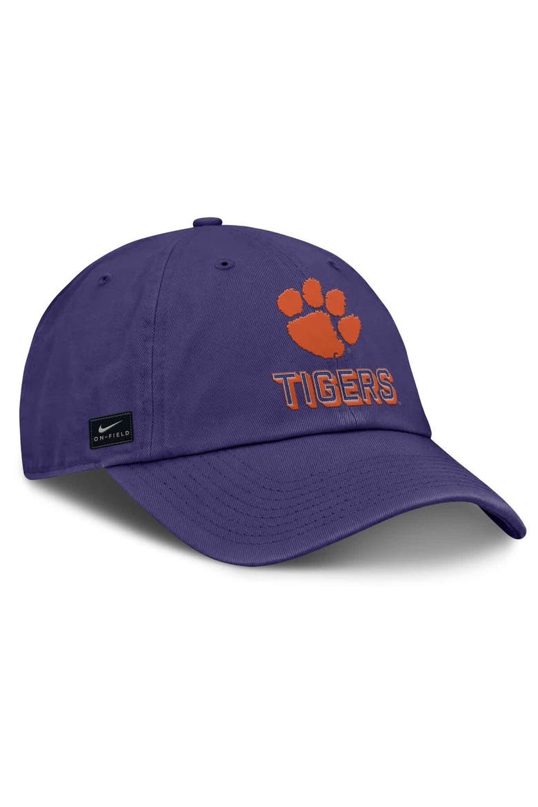 Men's Nike Purple Clemson Tigers 2025 On-Field Club Adjustable Hat, Alternate, color, Purple