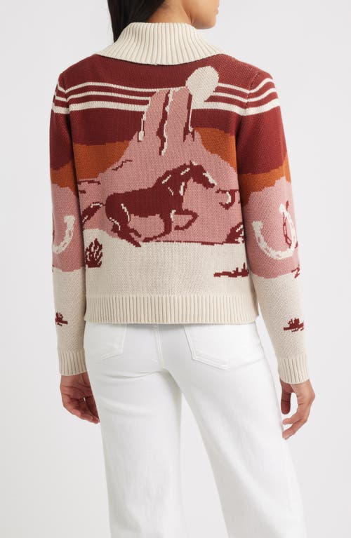 Pendleton Western Scenic Cardigan In Multi
