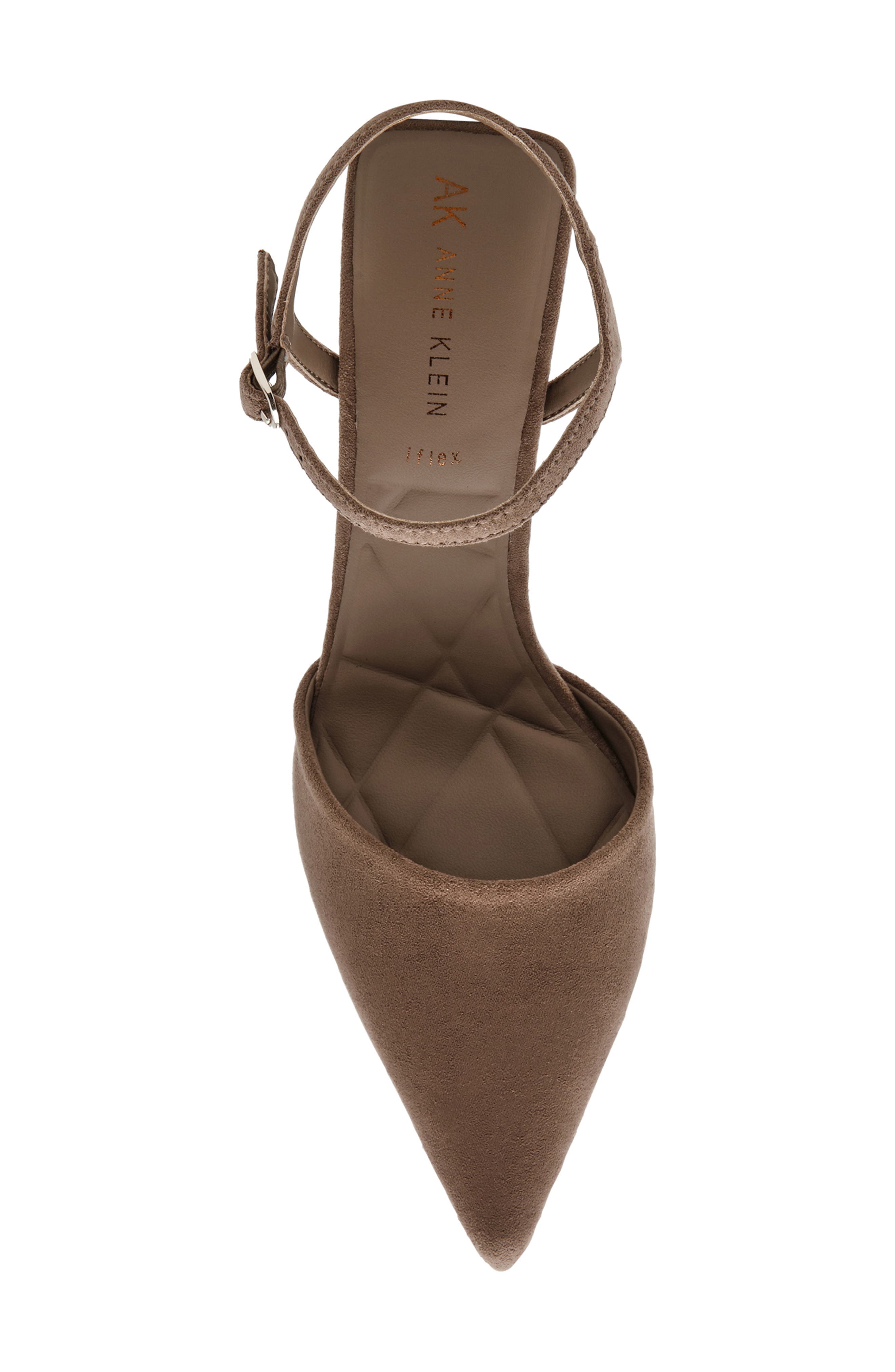 Anne Klein Ibara Ankle Strap Pump, Alternate, color, Truffle