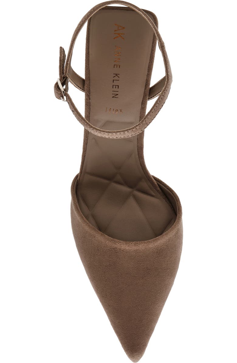 Anne Klein Ibara Ankle Strap Pump, Alternate, color, Truffle