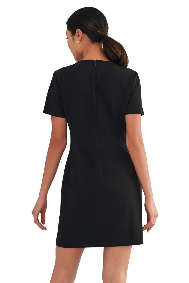 Keynote Short Sleeve Dress, Alternate, color, BLACK