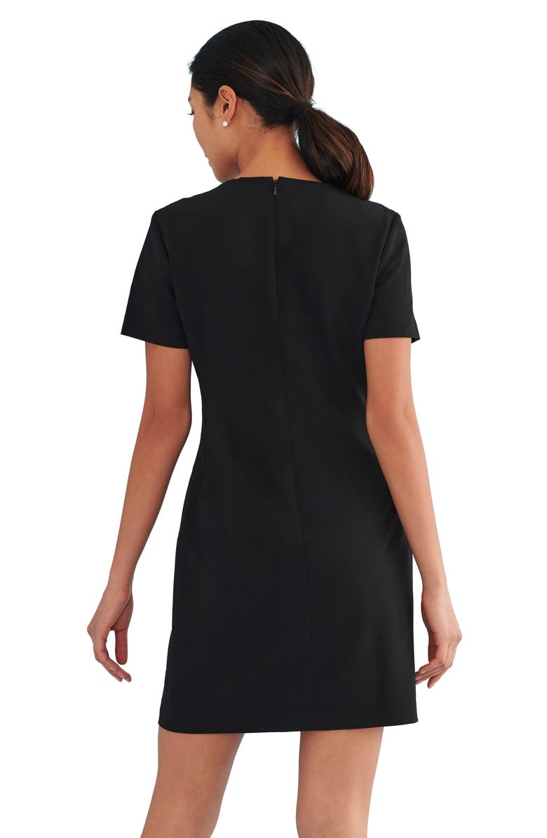 Suitably Keynote Short Sleeve Dress, Alternate, color, Black