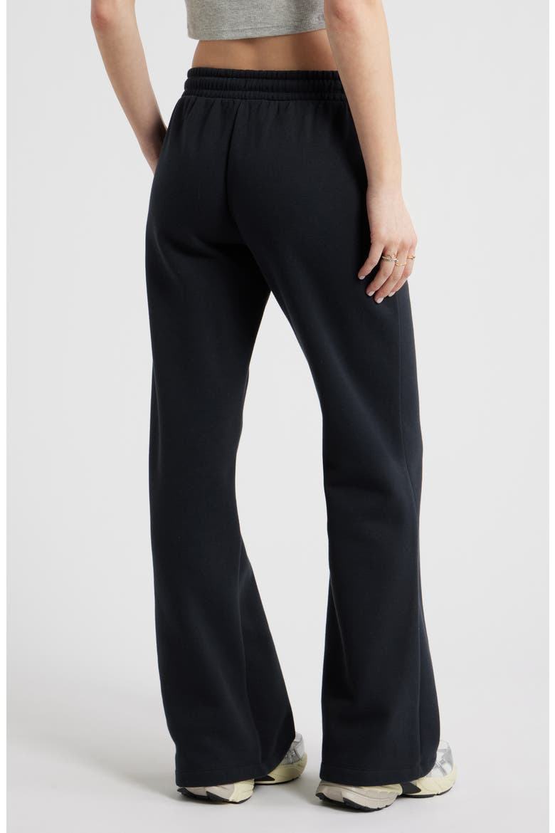 Baggy Flare Leg Sweatpants, Alternate, color, BLACK JET