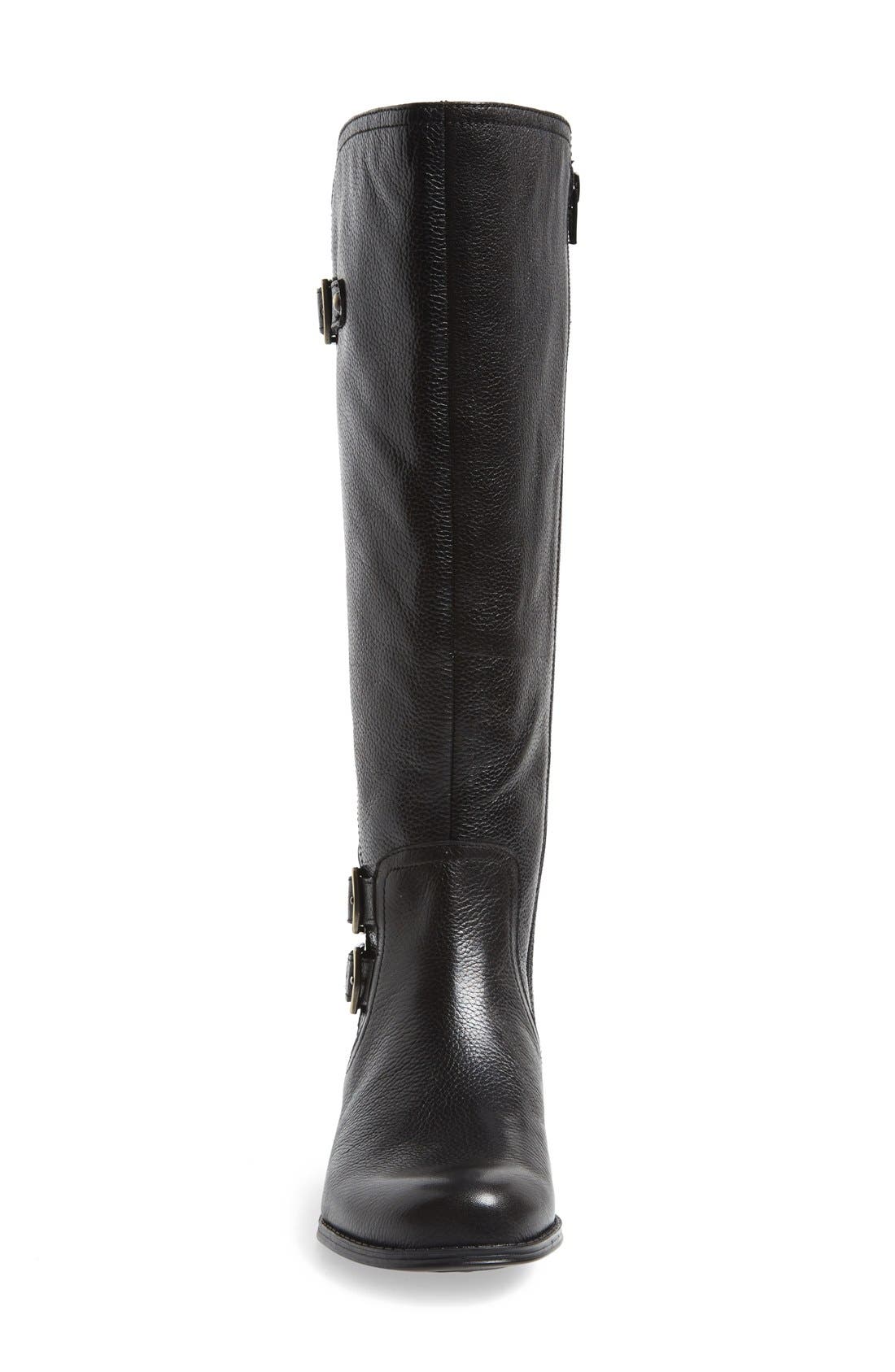 'Johanna' Knee High Boot, Alternate, color, BLACK WIDE CALF