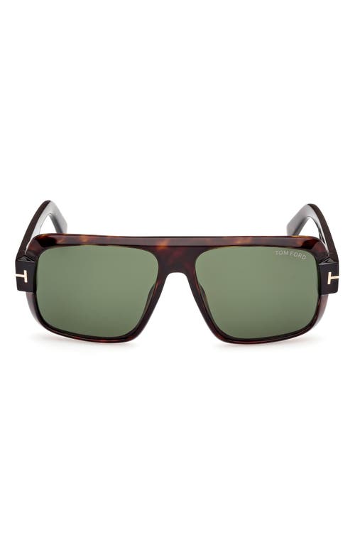Tom Ford Turner 58mm Navigator Sunglasses