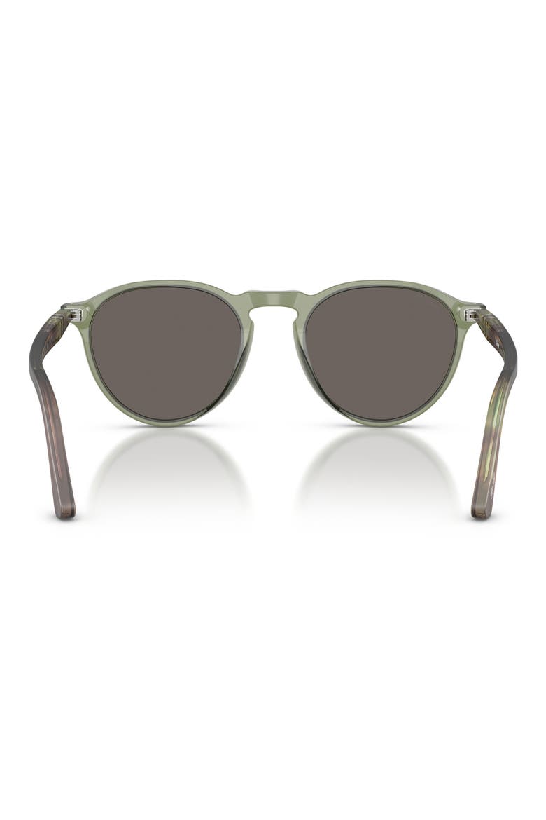 Gender Inclusive PO3286S 53mm Phantos Sunglasses, Alternate, color, TRANSPARENT GREEN / DARK GREY