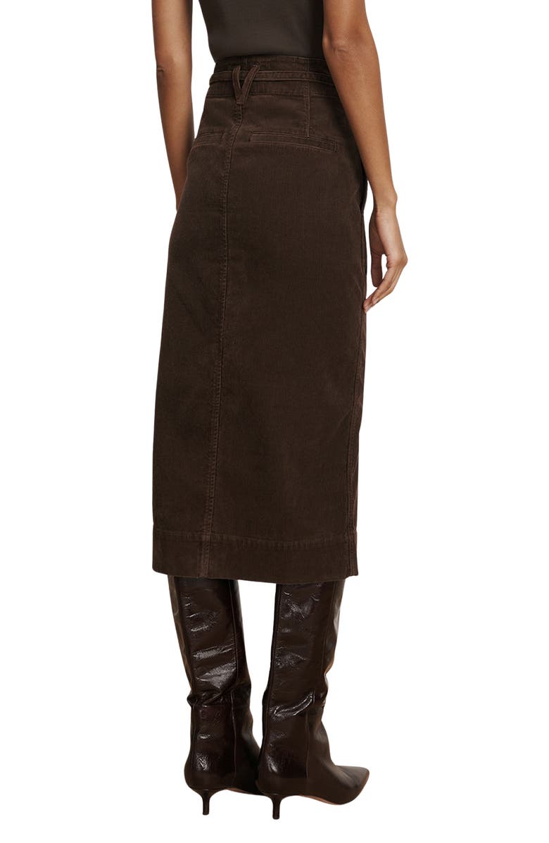 Veronica Beard Pavana Corduroy Midi Skirt, Alternate, color, 