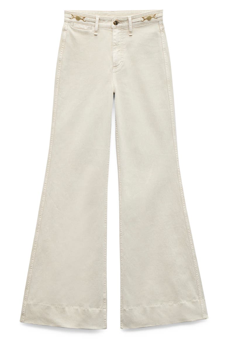 Skylar High Waist Flare Trouser Jeans, Alternate, color, SANDSTONE