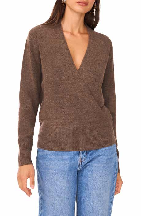 1.STATE Surplice V-Neck Sweater