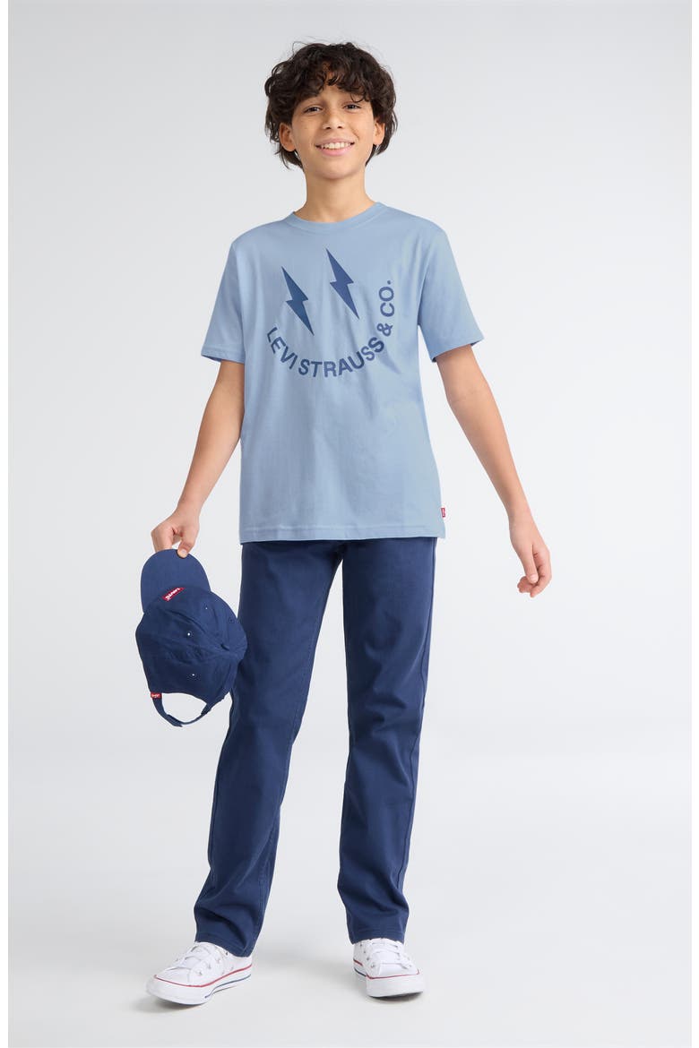 Kids' Smile For Levi's Graphic T-Shirt, Alternate, color, CHAMBRAY BLUE