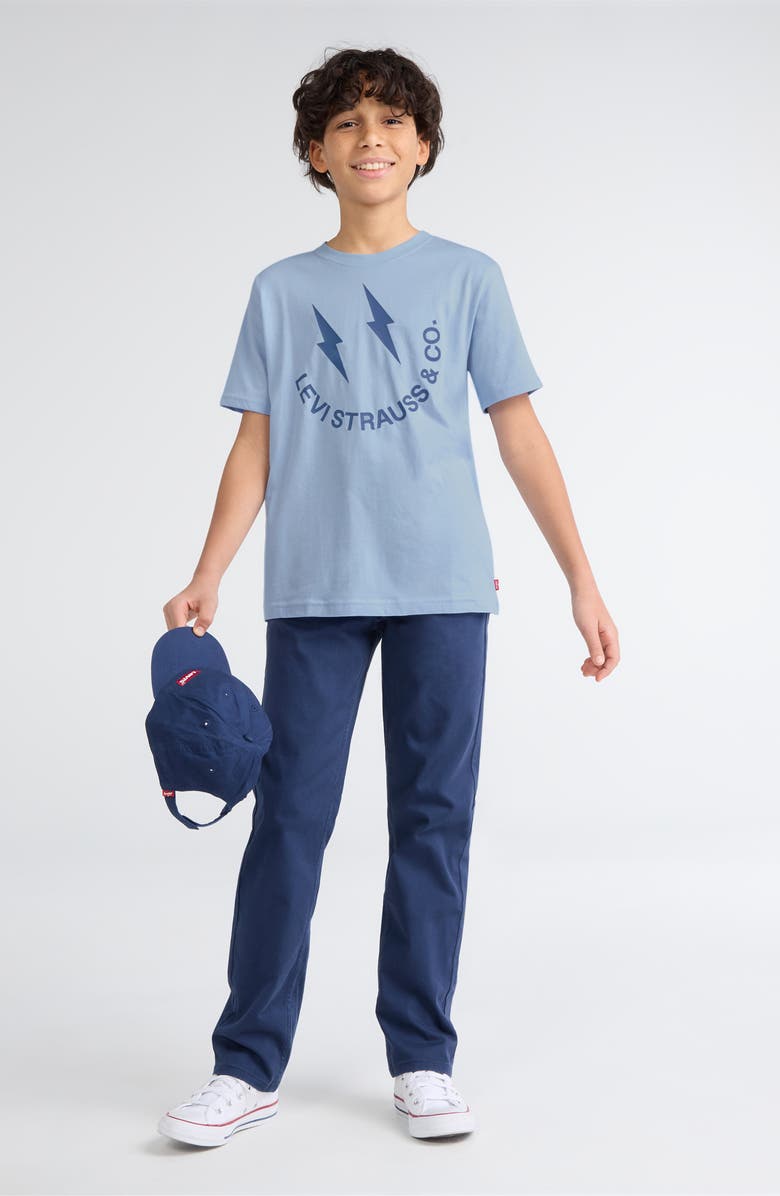 Levi's Kids' Smile For Levi's Graphic T-Shirt, Alternate, color, Chambray Blue