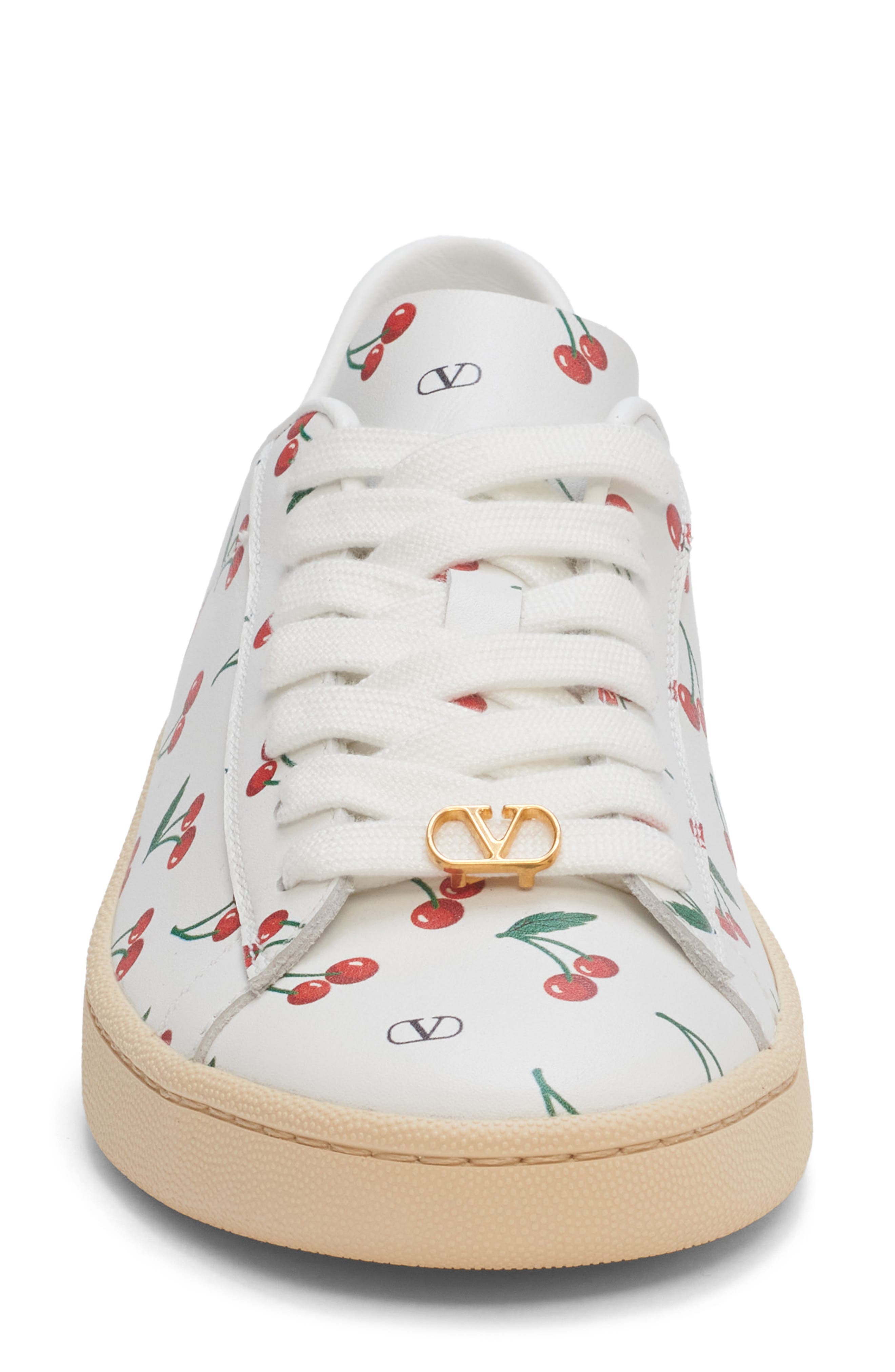 Valentino Garavani Royco Cherry Low Top Sneaker, Alternate, color, White Multi
