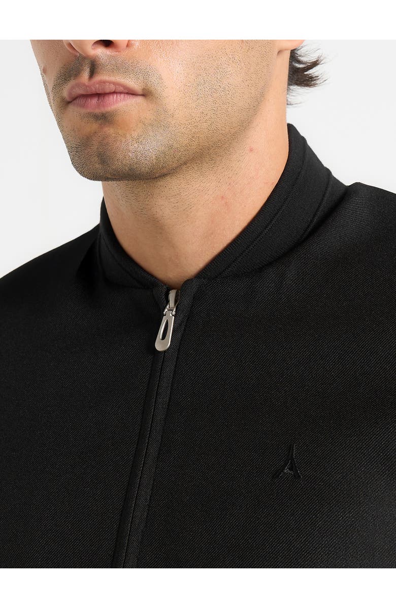 Manière De Voir Sami Tailored Bomber Jacket, Alternate, color, Black