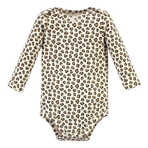 Hudson Baby Little Soft Cotton Long-sleeve One-piece 3pk