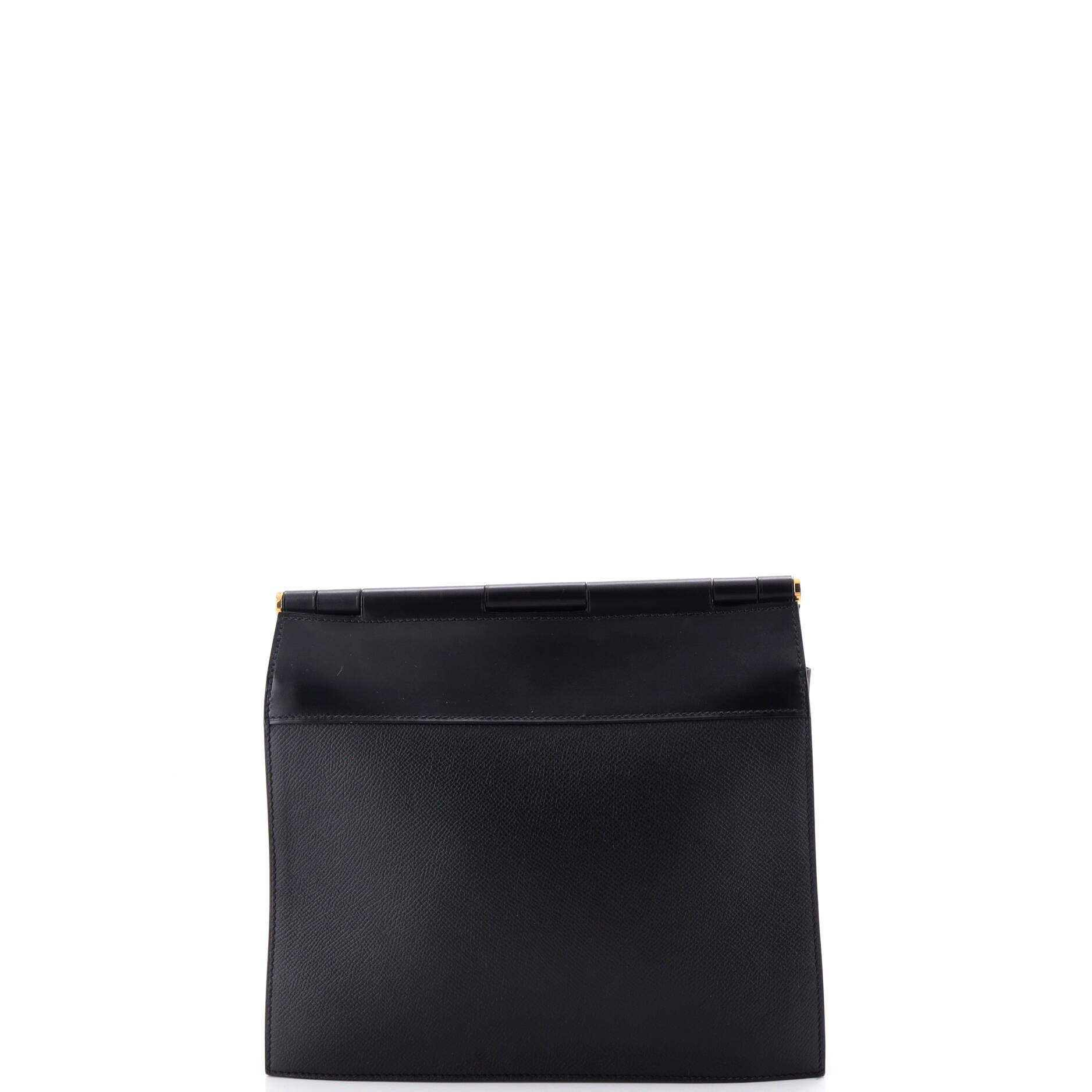 Pre-Owned Hermes Sacabar Shoulder Bag Epsom and Swift 24, Alternate, color, Noir