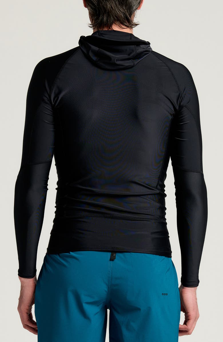 Free Fly Pinnacle Hooded Rashguard, Alternate, color, Black