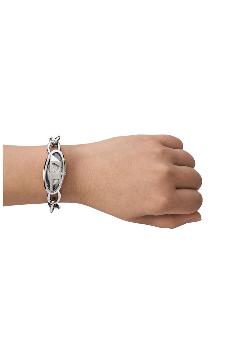 D-Era Oval Bracelet Watch, 39mm x 19mm, Alternate, color, SILVER