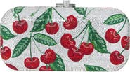 JUDITH LEIBER COUTURE Bing Cherries Long Slide Crystal Clutch