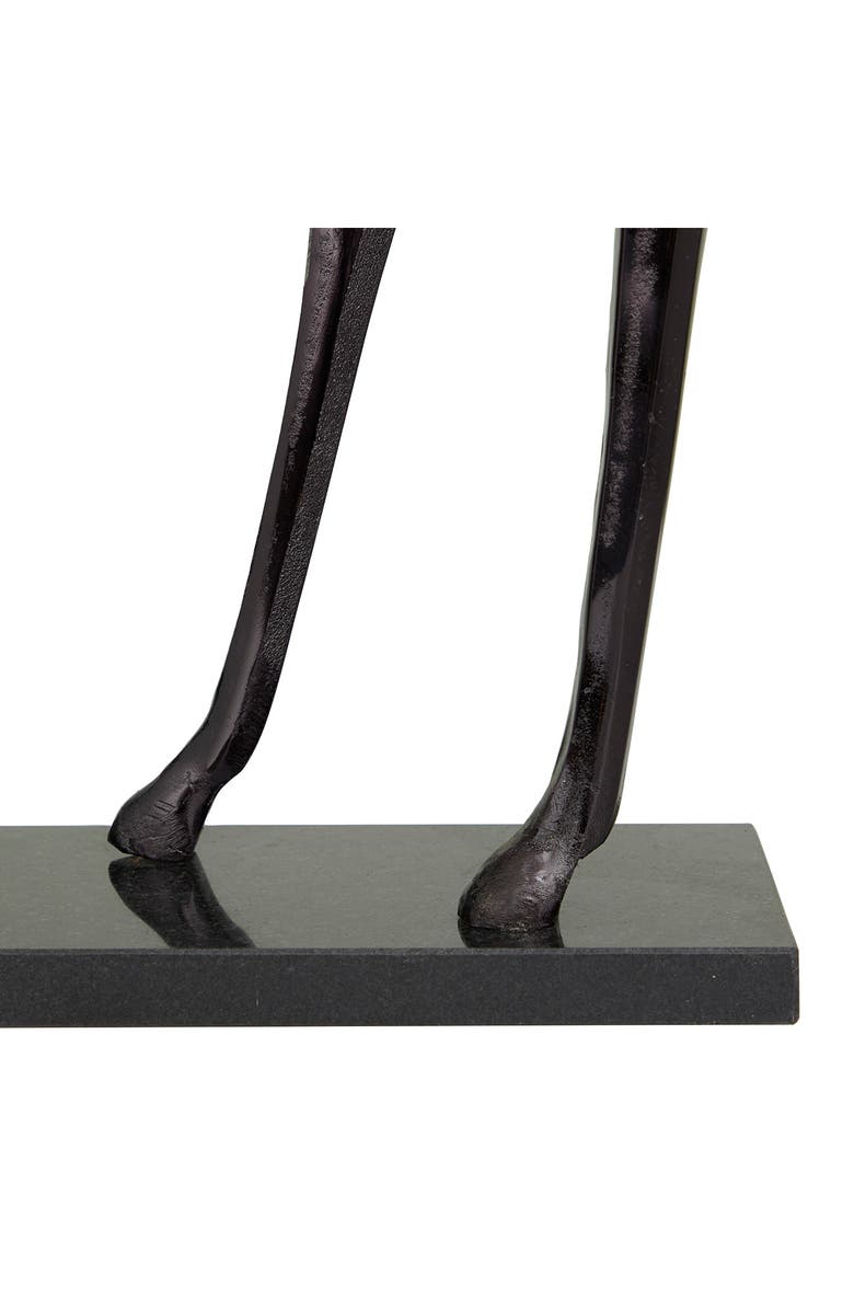 VIVIAN LUNE HOME Black Aluminum Contemporary Horse Sculpture, Alternate, color, 