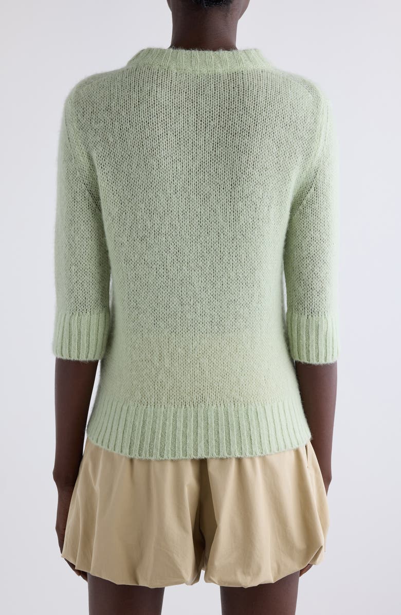 Chloé Raised Logo Alpaca & Silk Sweater, Alternate, color,