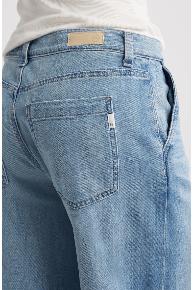 Stella Raw Hem Low Slung Palazzo Jeans, Alternate, color, ARIES