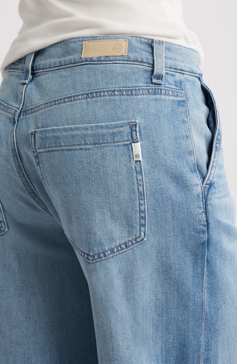 AG Stella Raw Hem Low Slung Palazzo Jeans, Alternate, color, Aries