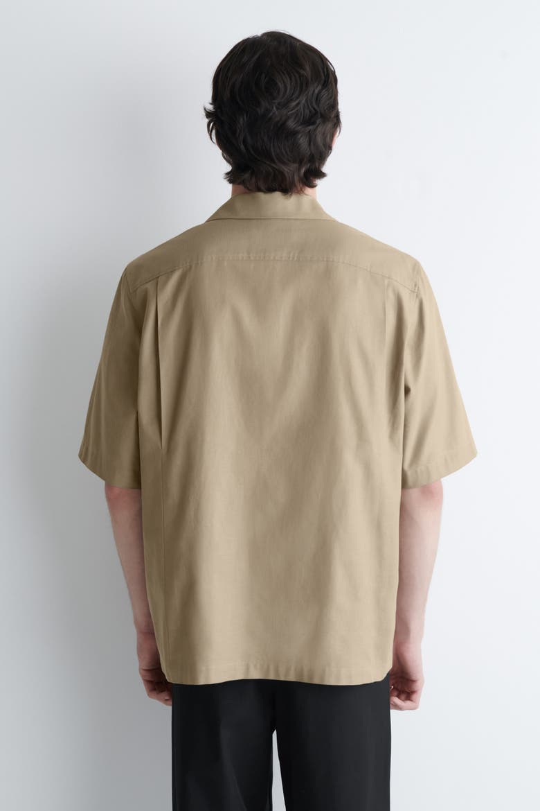 Textured-cotton Utility Shirt, Alternate, color, BEIGE