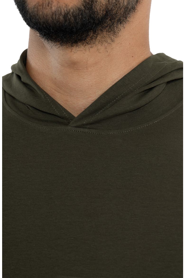 Long Sleeve Hooded T-Shirt, Alternate, color, ARMY GREEN