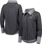 Tommy Bahama Women's Tommy Bahama Heathered Black New Orleans Saints Sport Sun Fade Full-Zip Sweatshirt