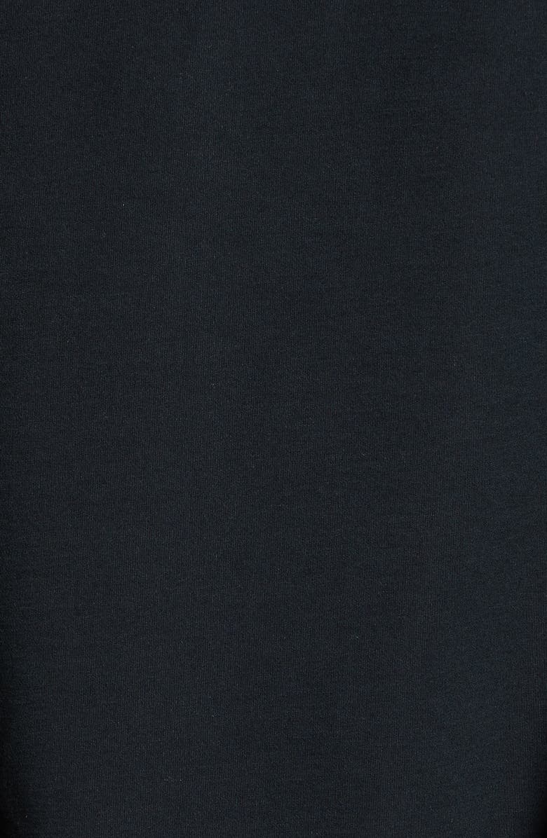 Commando Essential Stretch Cotton Crew Bodysuit, Alternate, color, Black