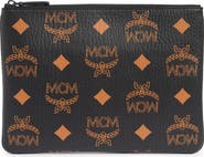 MCM Aren Wristlet Zip Pouch