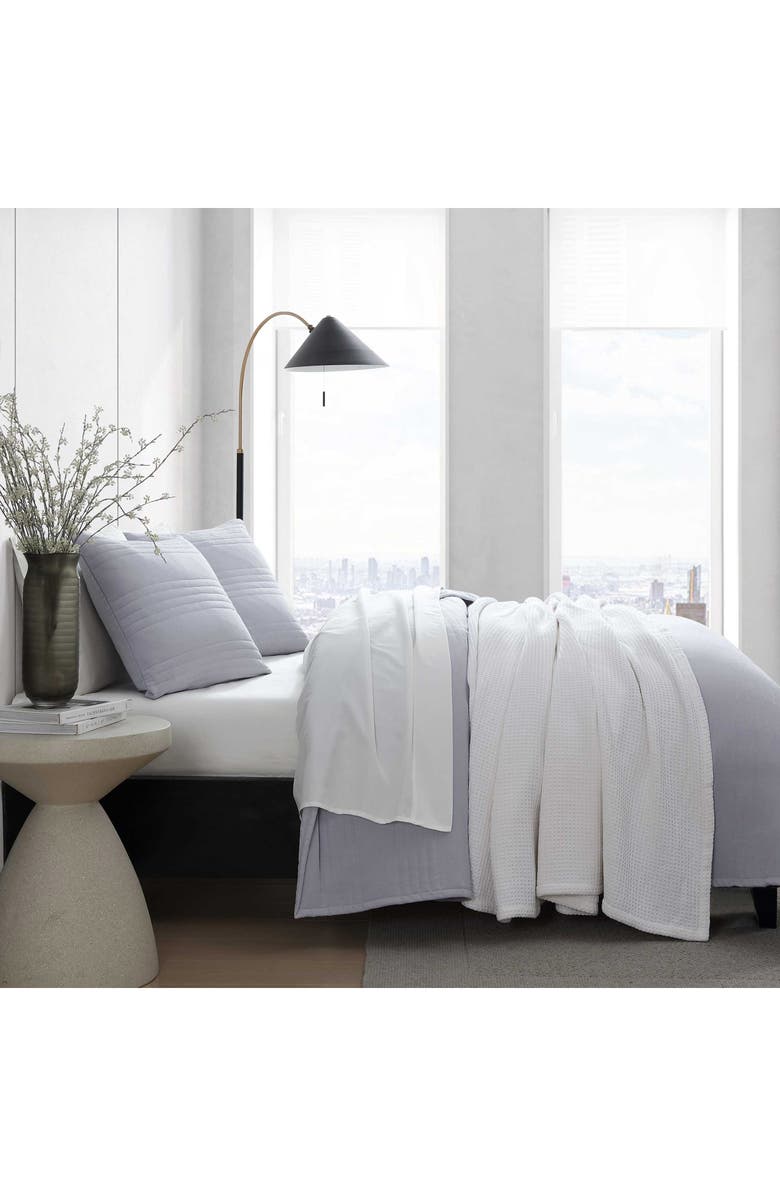 Vera Wang Seersucker Stripe Quilt & Sham Set, Alternate, color, Lt-Pastel Blue