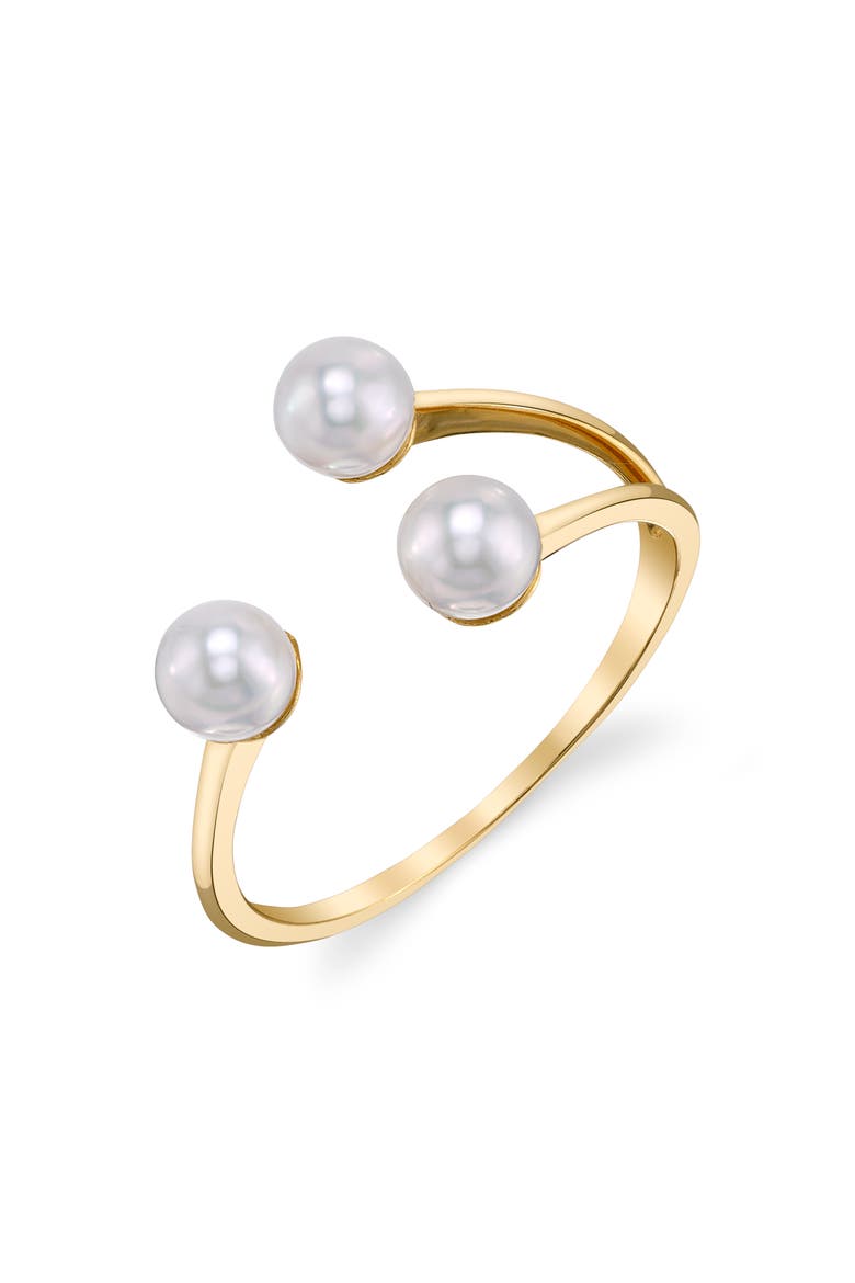 14K Gold Freshwater Pearl Victoria Ring, Main, color, Yellow Gold
