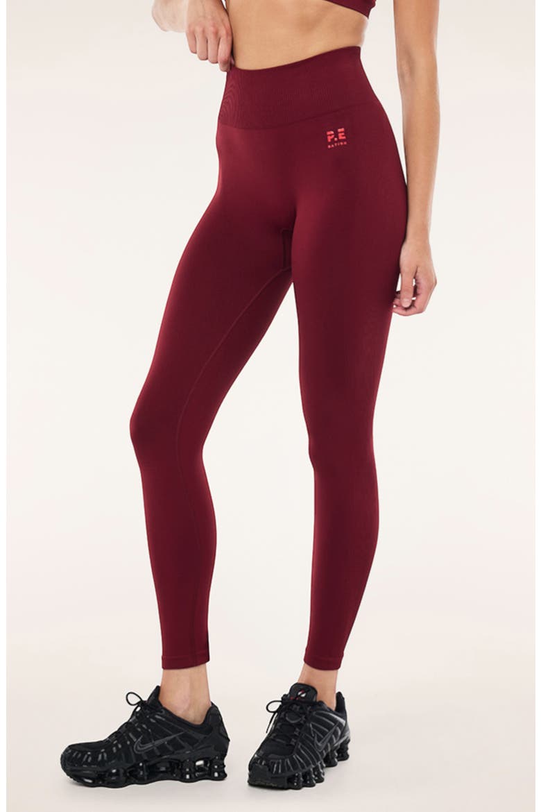 Restore Seamless Leggings, Alternate, color, CABERNET / STRAWBERRY