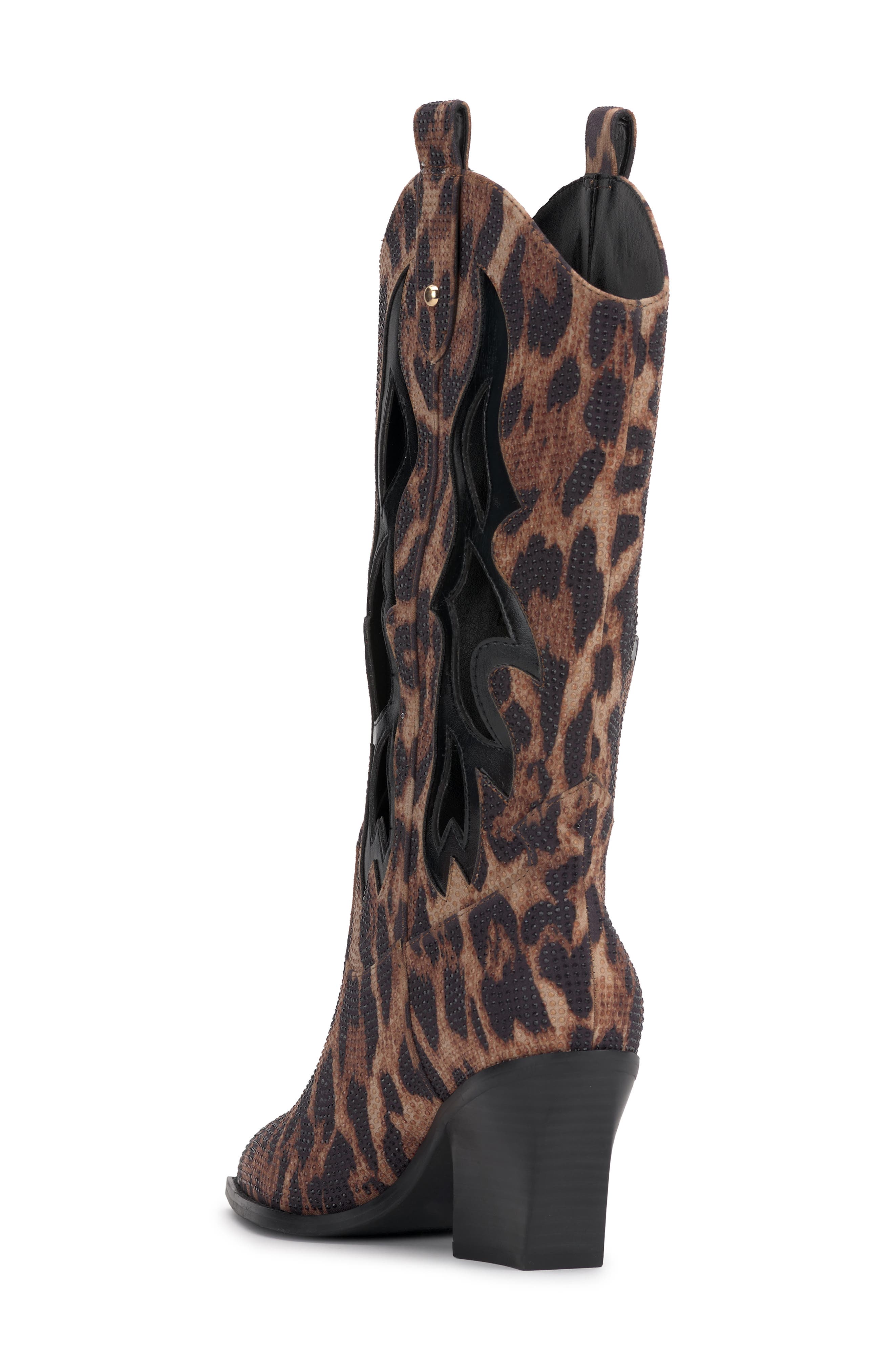 Jessica Simpson Ginika Pointed Toe Western Boot, Alternate, color, Natural Dolly Leopard