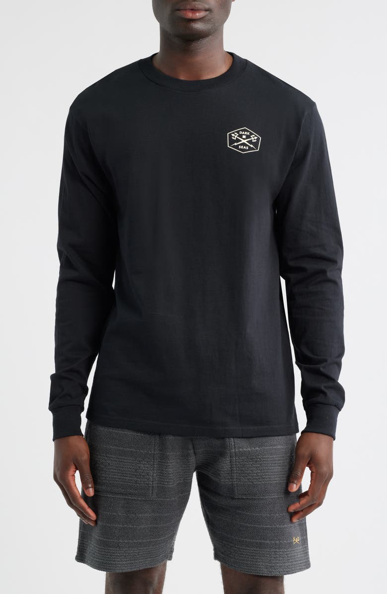 DARK SEAS Sunflower Long Sleeve Graphic T-Shirt, Main, color, 