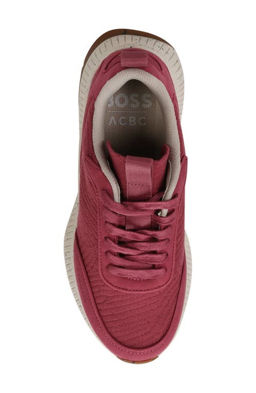 Hugo Boss Boss X Acbc Trainers With Speckled Effect In Light Pink