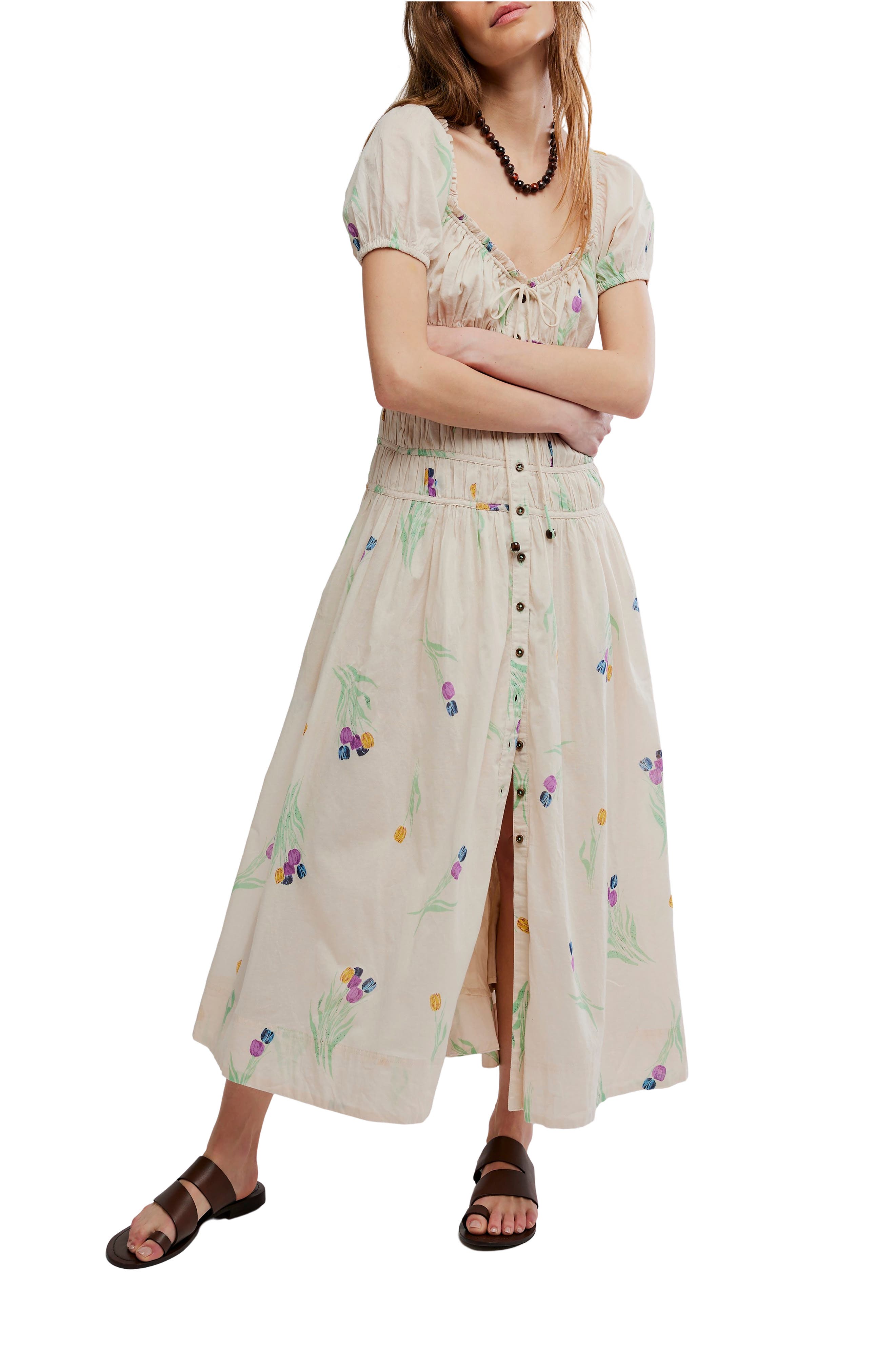 Free People Complete Me Cotton Midi Dress
