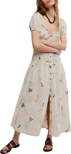 Free People Complete Me Cotton Midi Dress | Nordstrom