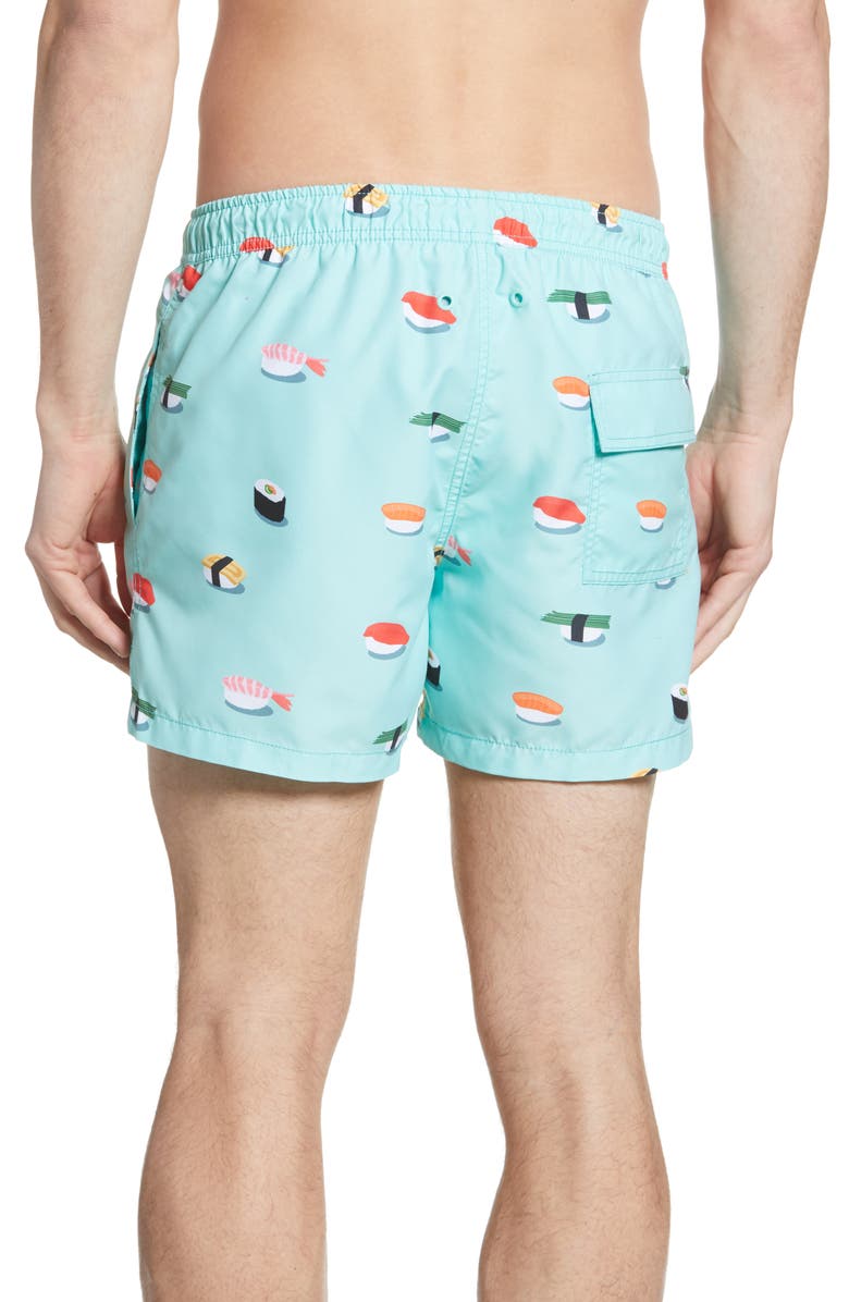 NIKBEN Jiro Print Swim Trunks, Alternate, color,