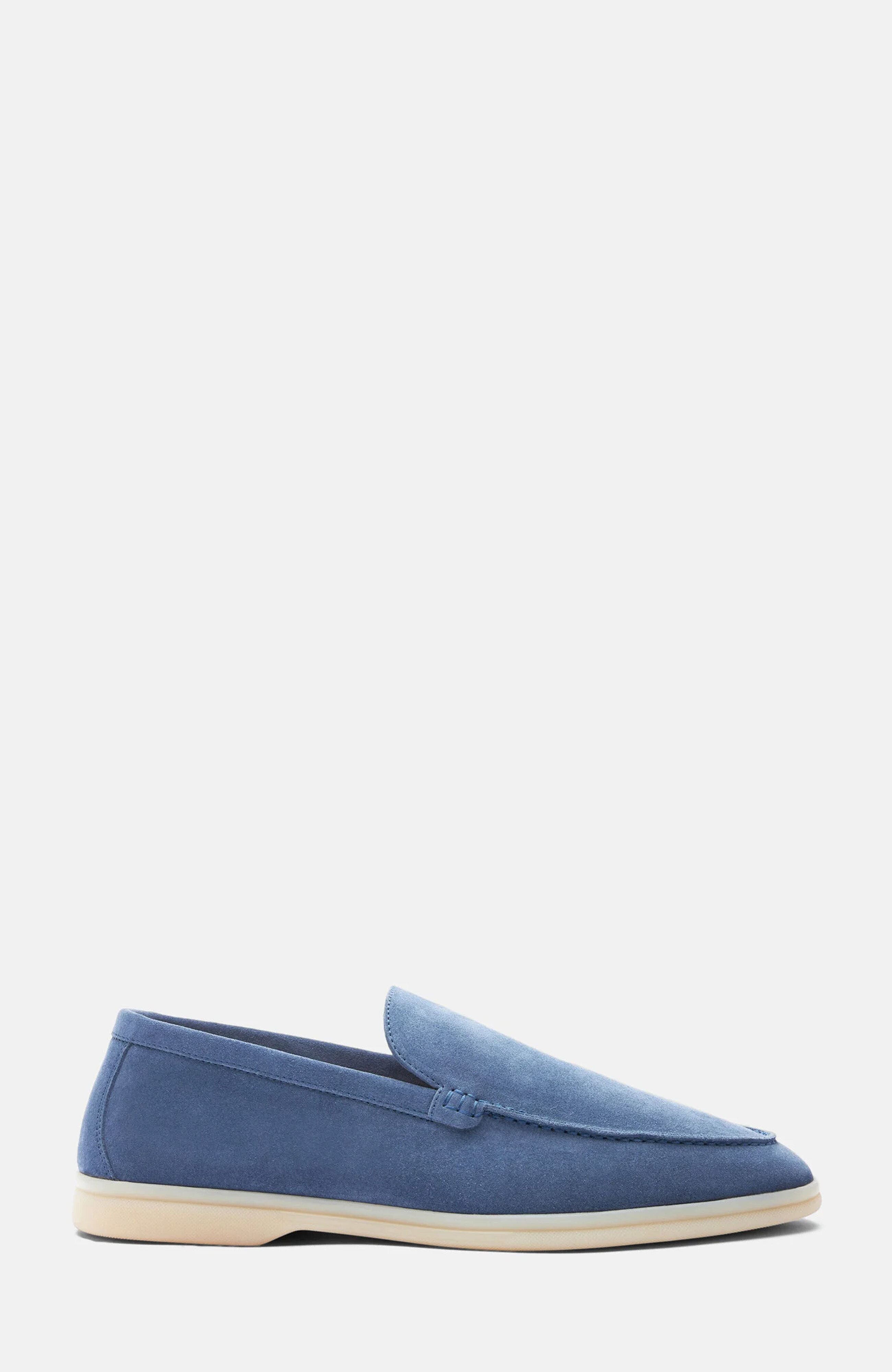 Ludovico Loafers, Alternate, color, Steel Blue - Suede
